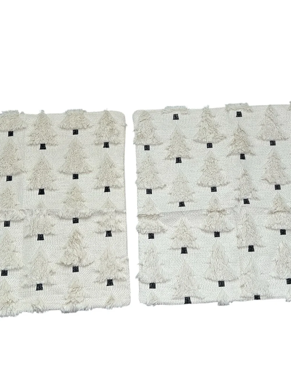 NWT Textured Ivory Throw Pillow Covers - Set of 2