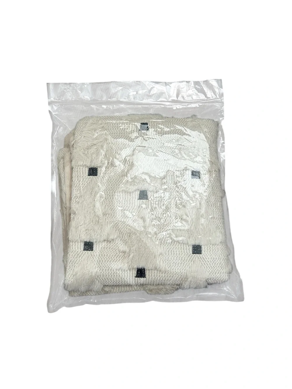 NWT Textured Ivory Throw Pillow Covers - Set of 2