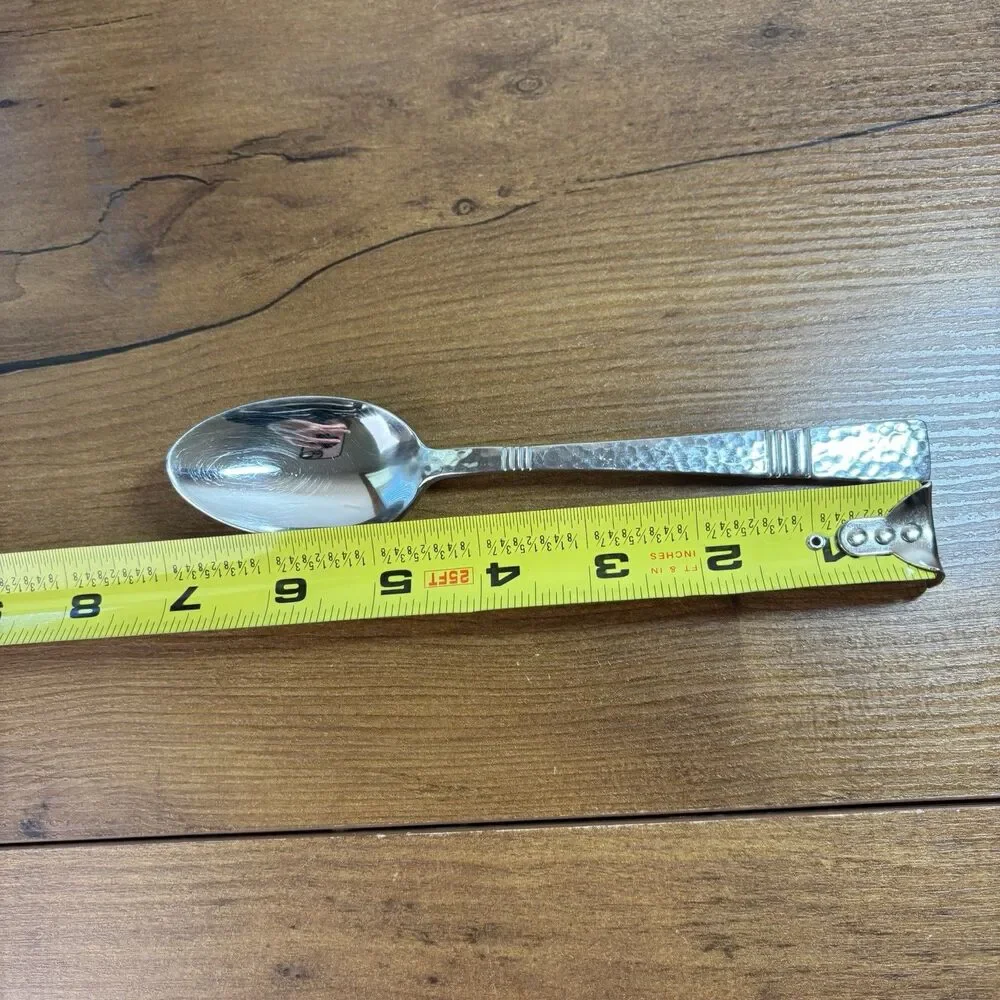 Gorham Stainless Table Soup Spoon BALUSTER Japan Hammered Design Studios 18/8