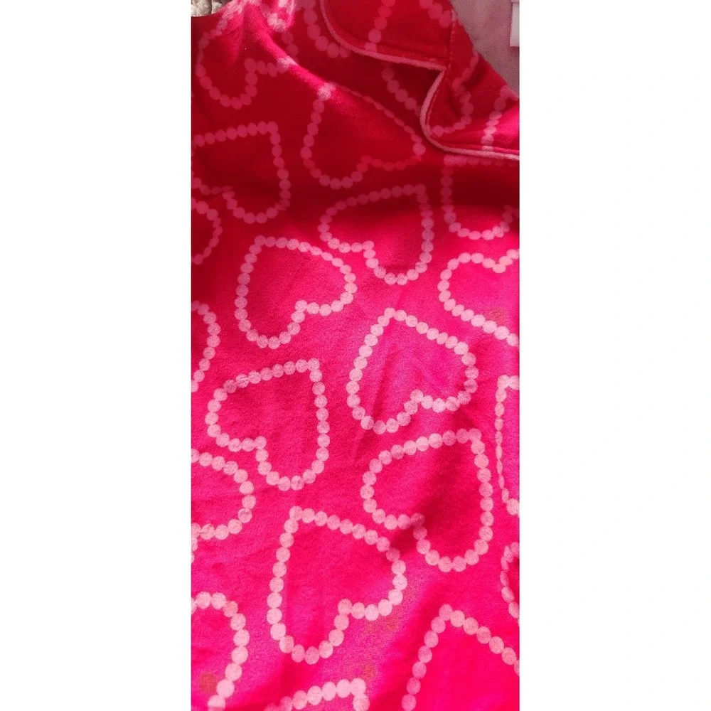 NEW Art Class Girls 2pc Hearts Short Sleeve Pajama Set Pink Large 10/12