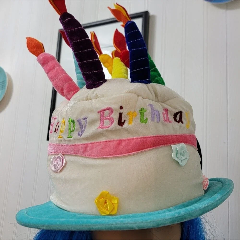 New With Tags Colorful Birthday Cake Hat