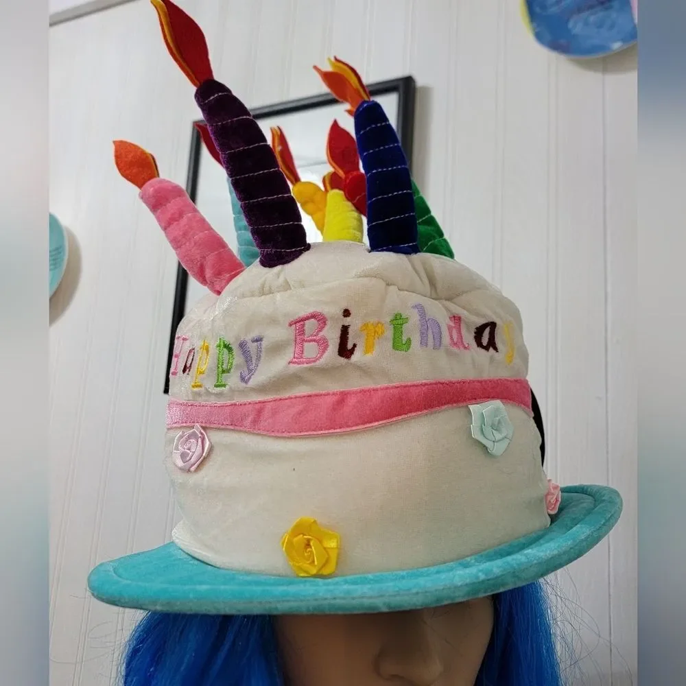 New With Tags Colorful Birthday Cake Hat
