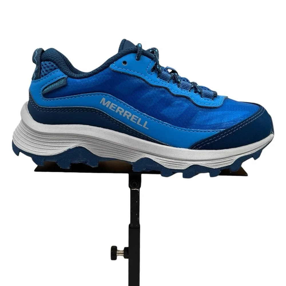 Merrell Moab Speed Little Boys Girls Waterproof Hiking Sneaker Size 13 Blue
