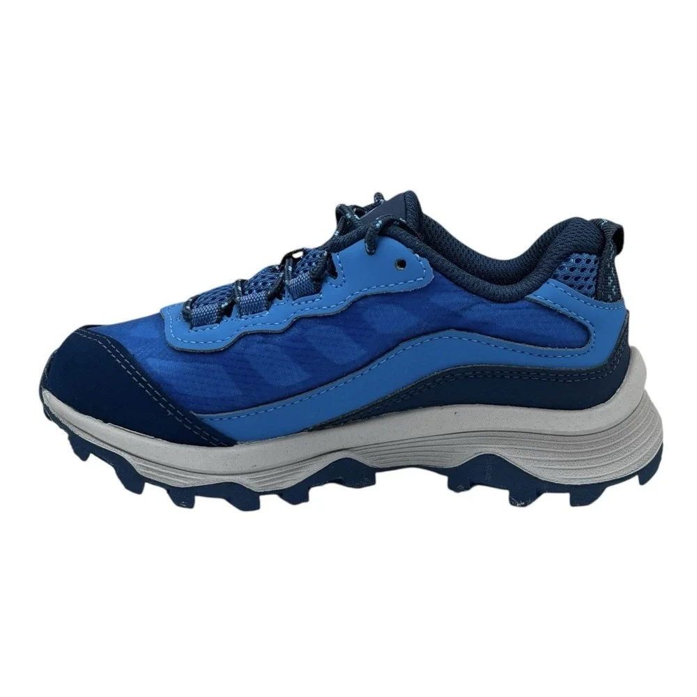 Merrell Moab Speed Little Boys Girls Waterproof Hiking Sneaker Size 13 Blue