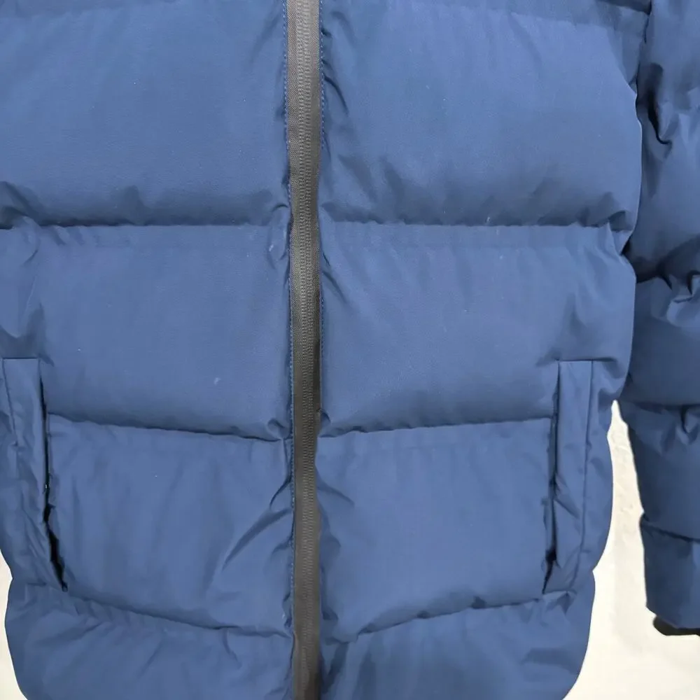 AI Riders on the Storm Down Jacket Kids 12Y Blue Hooded Full Zip