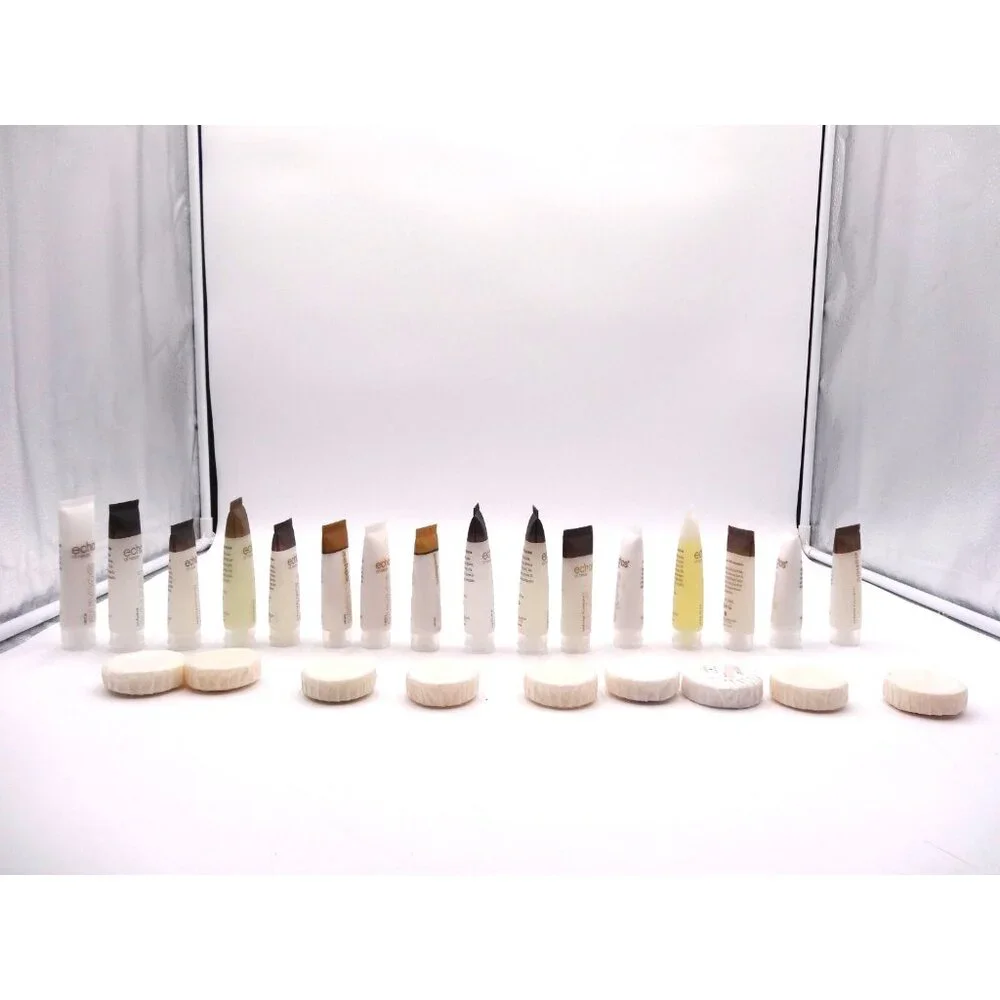 Echos of Nature 25 Pieces Lotion 1.25 oz Soap sealed travel size 1.5 oz Shampoo