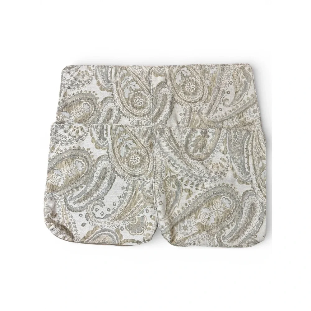 4-Custom Jacquard Paisley Pillow Covers Sz-18 x 18 Gold, Silver, Ivory Neutrals‎