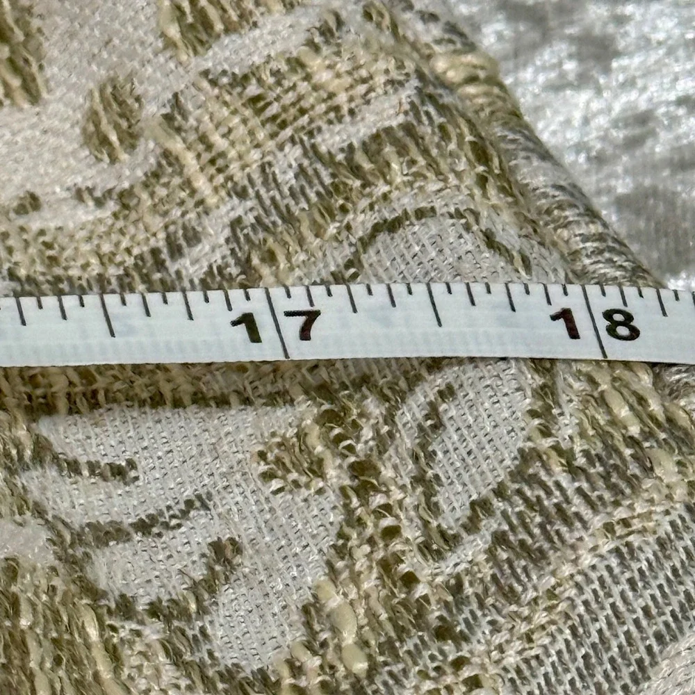 4-Custom Jacquard Paisley Pillow Covers Sz-18 x 18 Gold, Silver, Ivory Neutrals‎