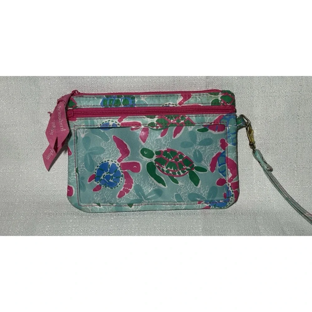 Simply Southern Phone‎ Wristlet Sea Turtles Turquoise Pink