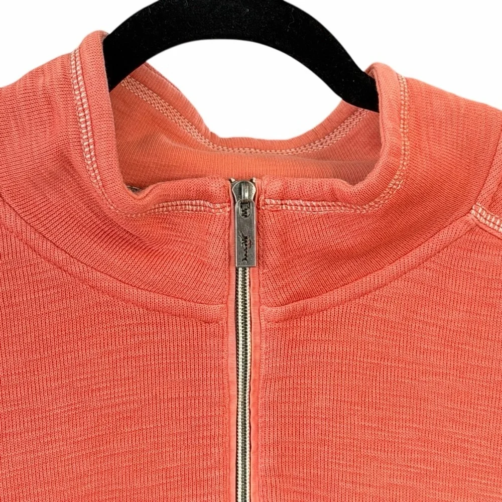 Tommy Tobago Bay 1/4 Zip Pullover Sweater Size 2XL TTG Coral