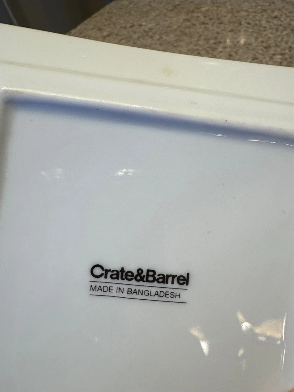Crate&Barrel square decorative