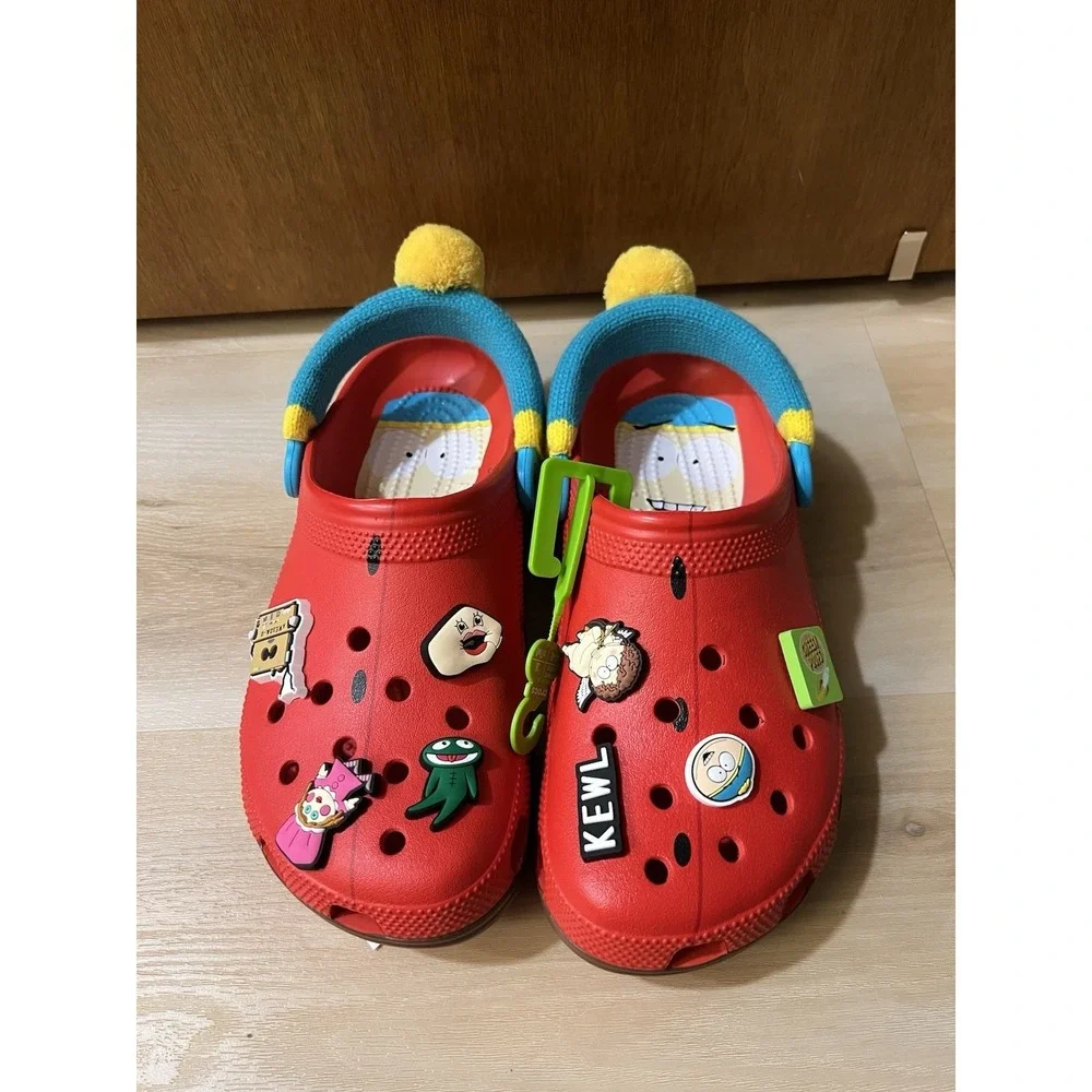 Crocs Adult South Park Cartman Cls Clg Clog Men's 8, Women's 10 Red New No Box