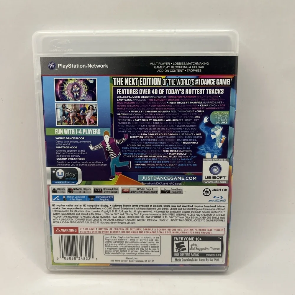 Just Dance 2014 (Sony PlayStation 3, 2013) Tested & Fast Shipping