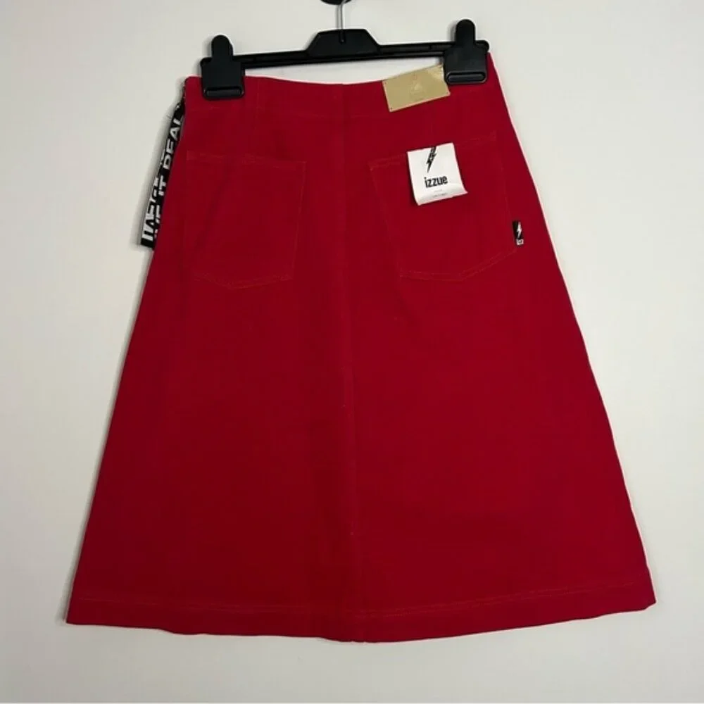 Izzue Denim A-Line Skirt
