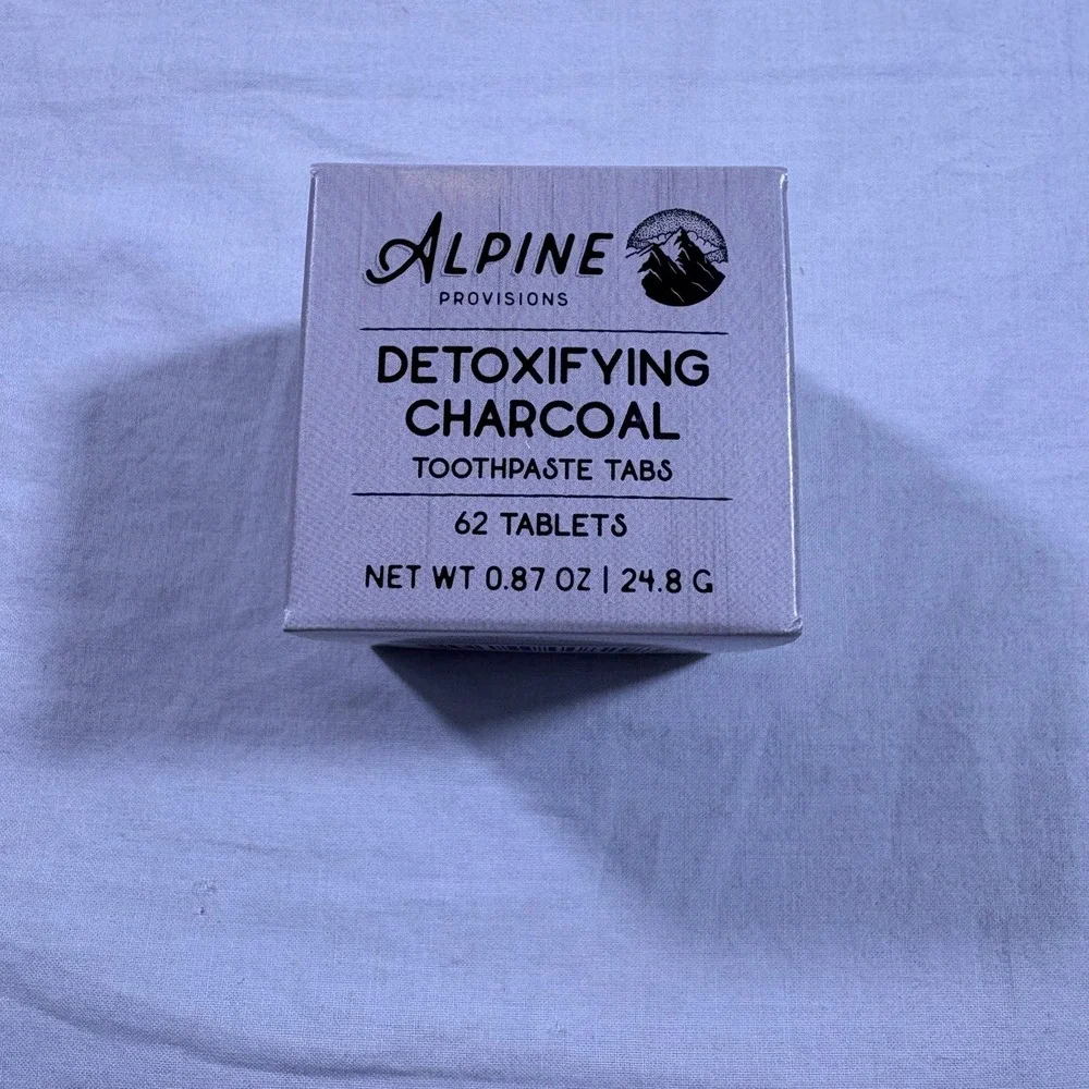 Alpine Provisions Detoxifying Charcoal‎ Toothpaste Tabs 62 Tablets