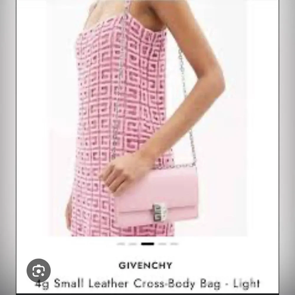 NEW 1860.00 GIVENCHY  4g Small Crossbody Leather - Baby Pink NO BOX DUSTBAG
