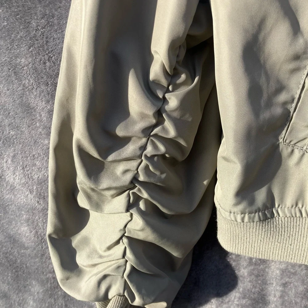 Girls Size Medium Speechless Kids Windbreaker Olive Green