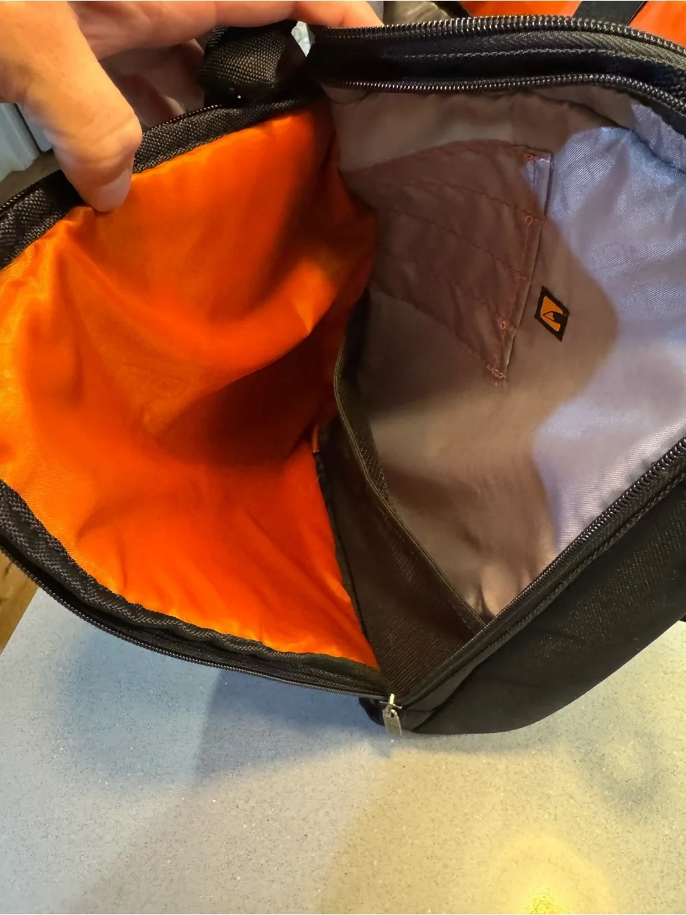 OGIO Black Laptop Briefcase with Orange Accent
