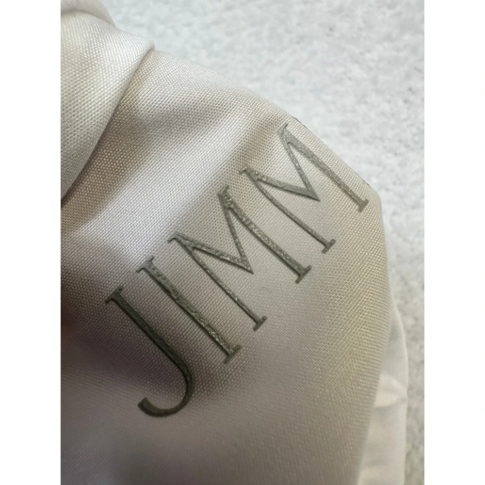 Jimmy Choo White‎ Dust Bag Pouch Made in Italy Polyester 13
