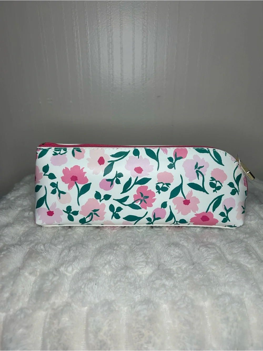 Kate Spade Peony Floral Pencil Pouch w/ Accessories