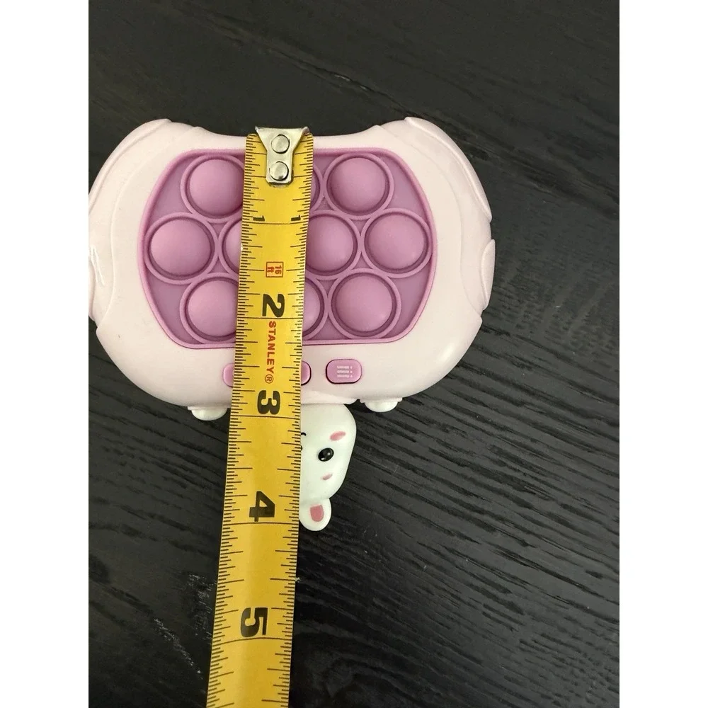 Light Up Pop It Pro Fast Push Puzzle Handheld Game Sensory Toy Pink Bunny Gift