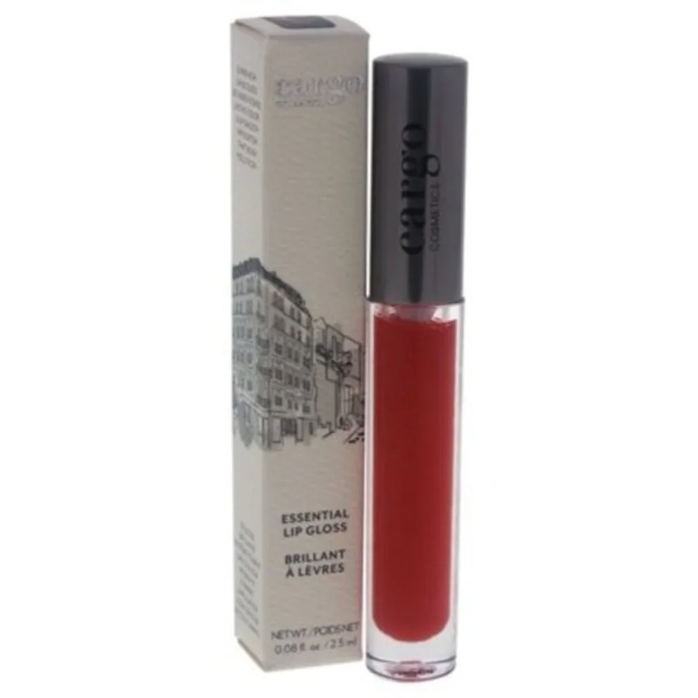 Cargo Essential Lip Gloss Rio Red High Shine Long-Lasting Moisturizing Formula