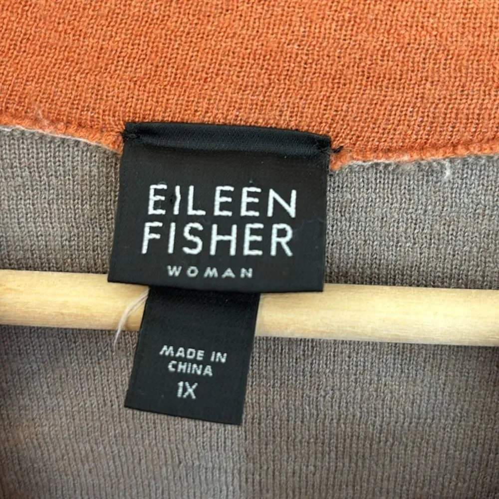 Eileen Fisher orange merino