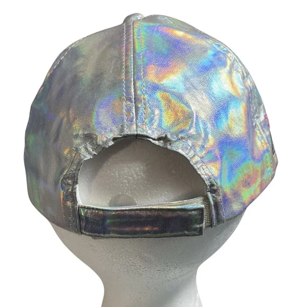 MONSTER HIGH‎ Girls Shiny Silver Cap Logo Skull One Size (4-16) Adjustable NEW