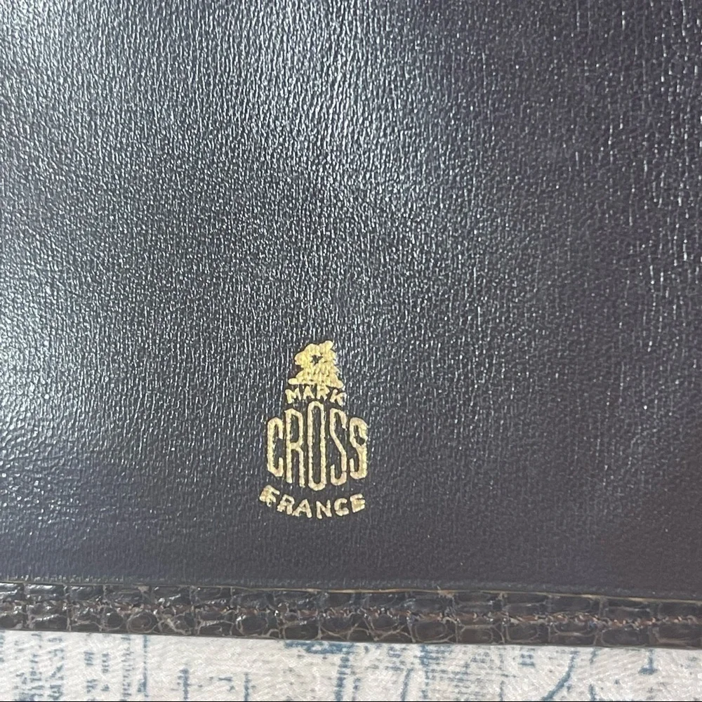 Mark Cross Paris Rare - Antique Lizard Leather Travel Wallet - Collectors item
