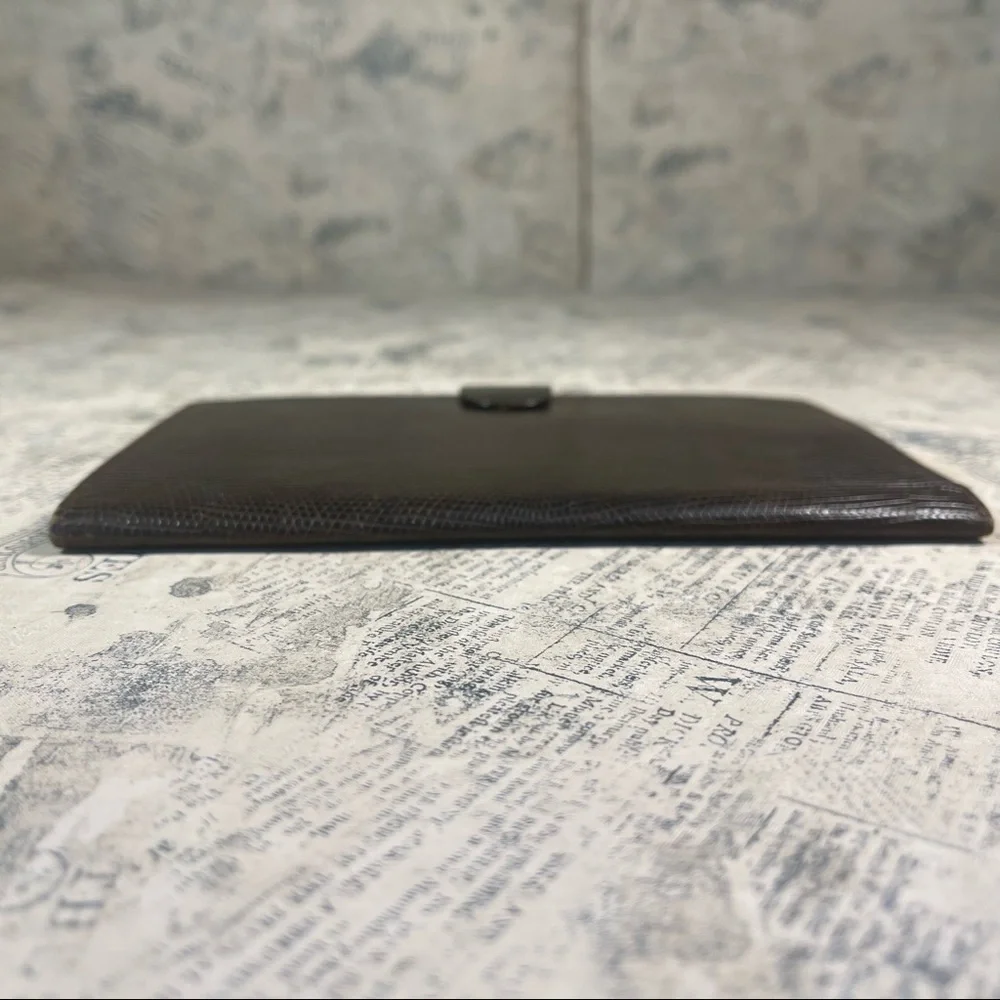 Mark Cross Paris Rare - Antique Lizard Leather Travel Wallet - Collectors item