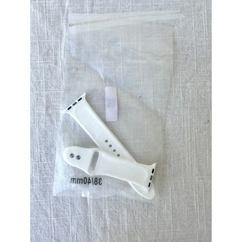 Apple Watch Sport Band White‎ 38mm 40mm Silicone Strap Replacement