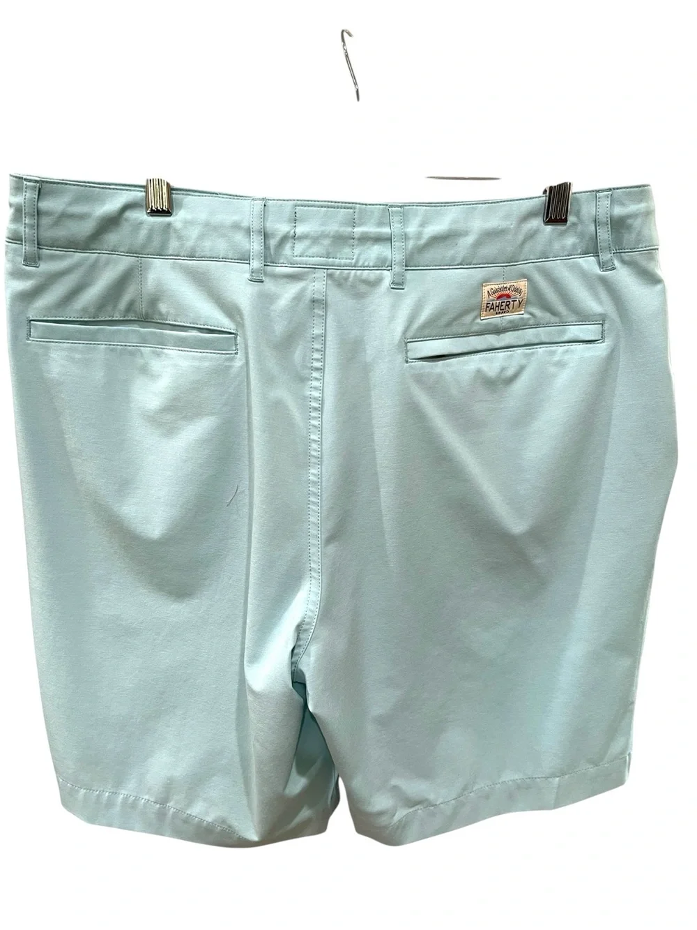 Faherty Men’s All Day Belt Loop Stretch Performance Shorts SZ 34 Seafoam