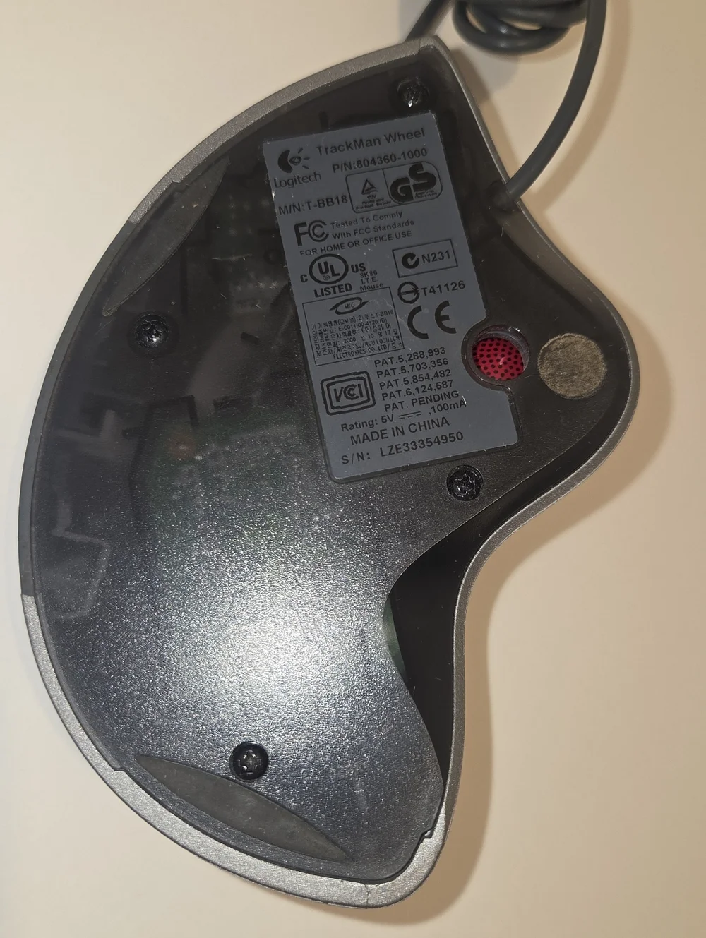 Logitech trackman wheel