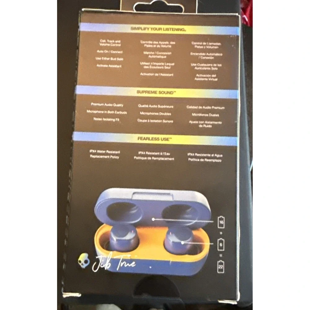Skullcandy Jib Wireless In-Ear Headset - 92 Blue