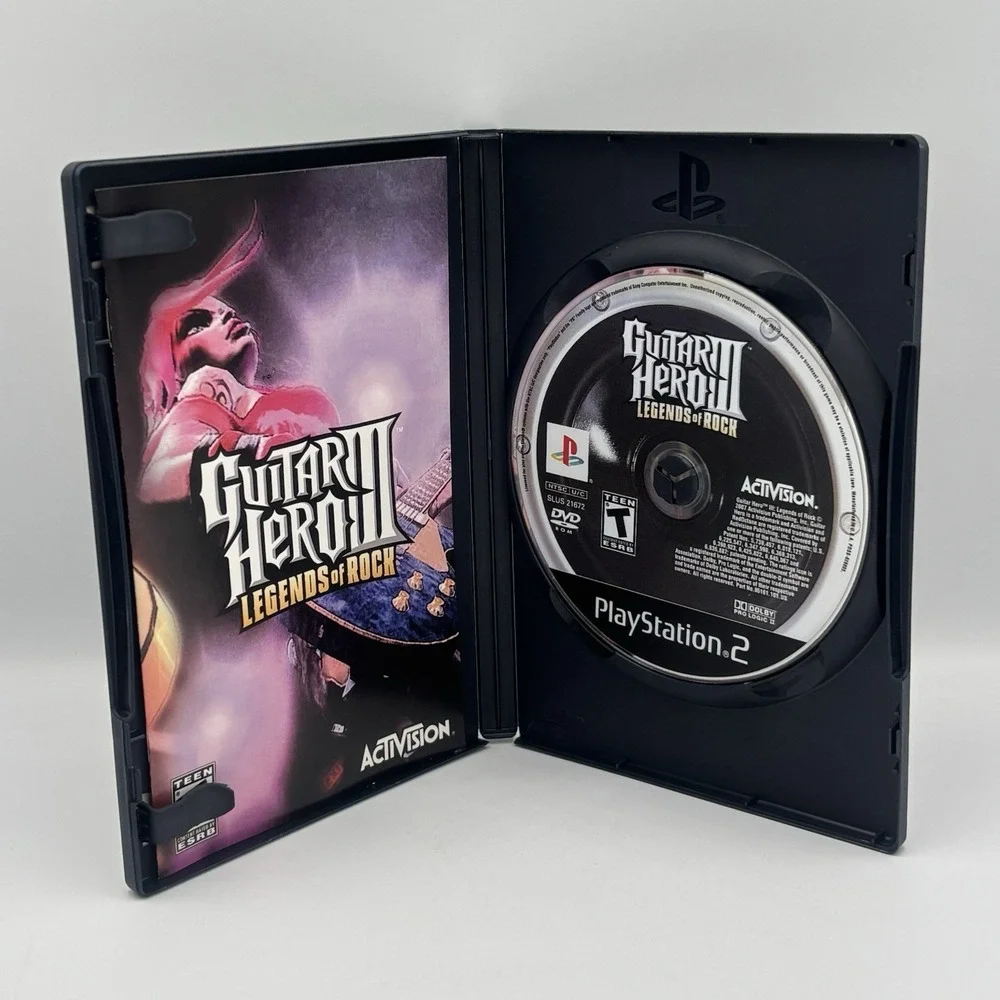 Guitar Hero 3 III Legends of Rock Game (PlayStation 2 2007) CIB