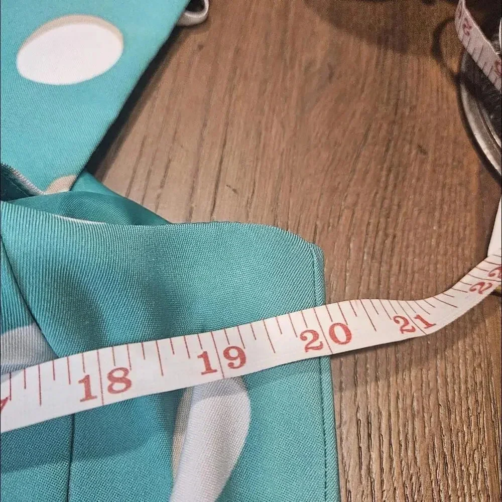 AGB Teal Polka Dot Midi Dress