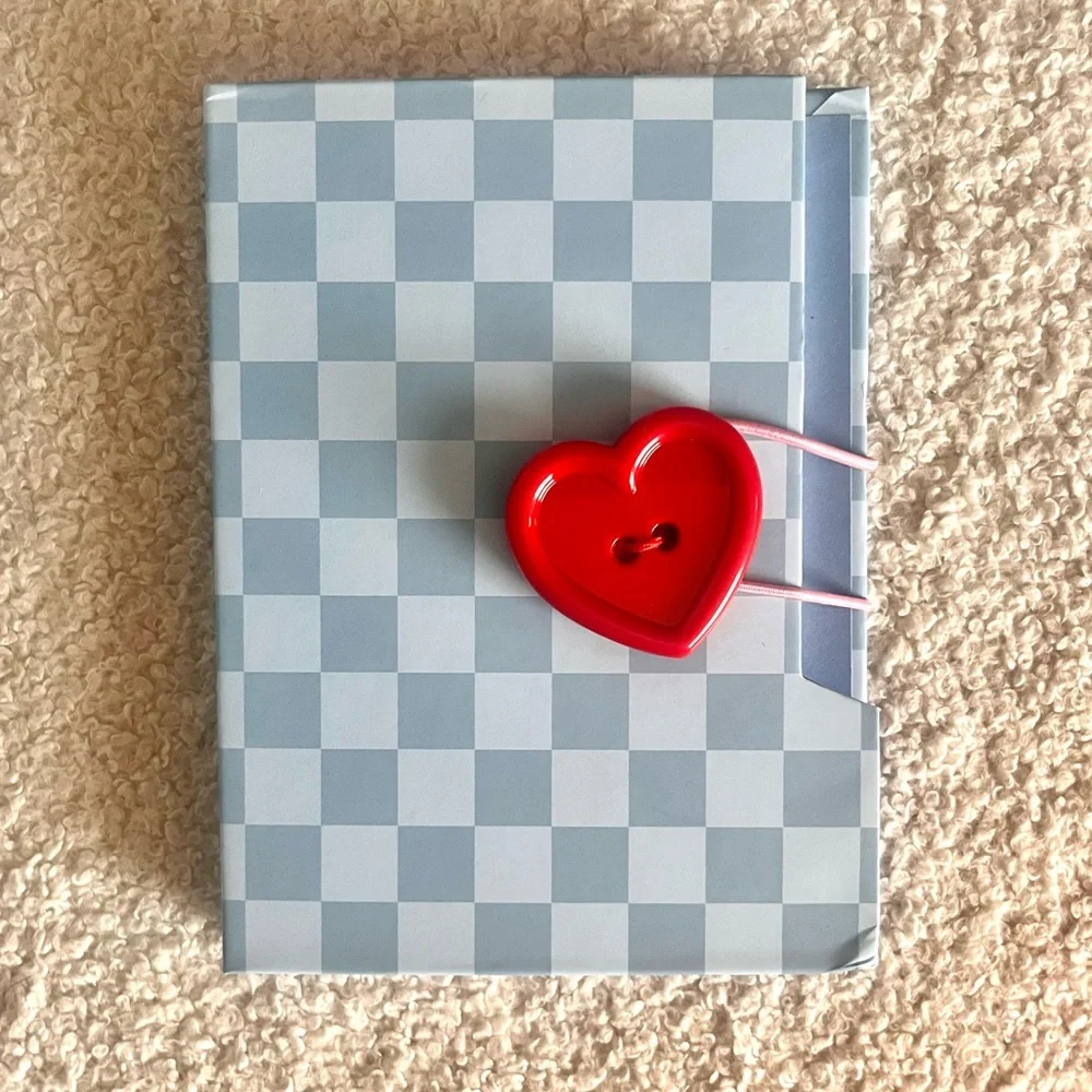 🎉Plaid Pastel House Design Sticky Note & Memo Pad Booklet Set