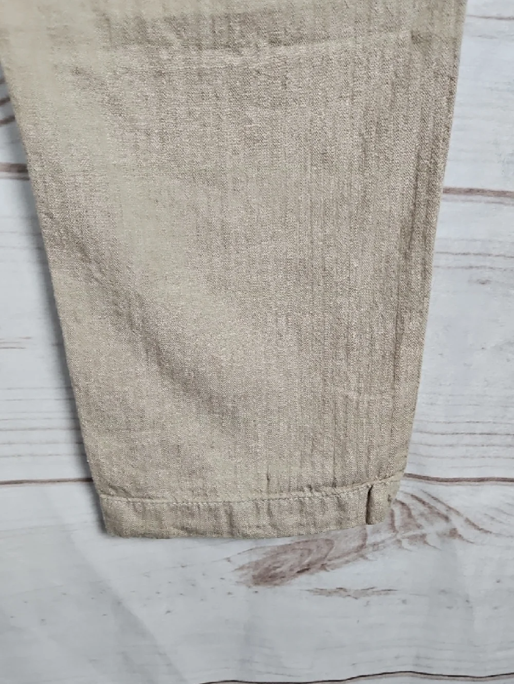 Banana Republic neutral fit linen