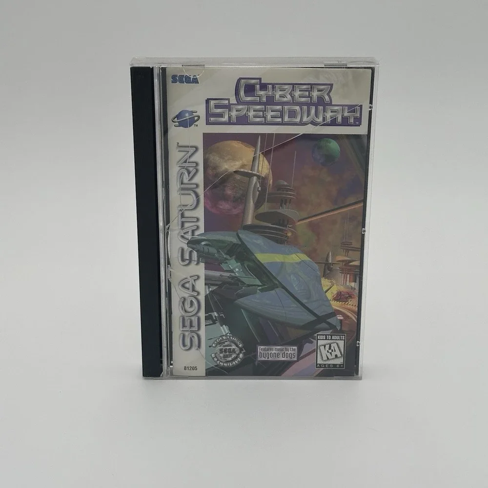 Sega Saturn Cyber Speedway, Complete in Box - Broken Case - Clean Disc Untested