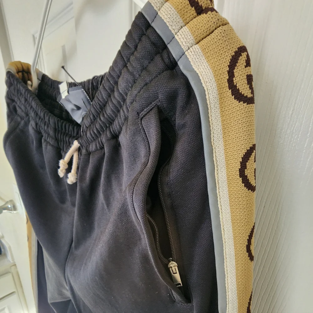 Gucci Black Technical Jersey Trackpants