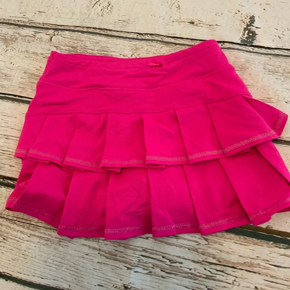 Gap Fit-Girls Hot Pink Activewear Tennis Skort‎ Athleisure Built-in Sz Small