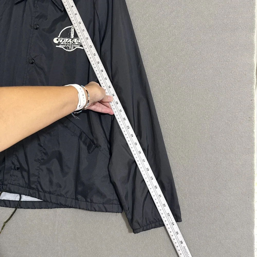 Vtg Lined Windbreaker Jacket L USA Front Logo‎ 