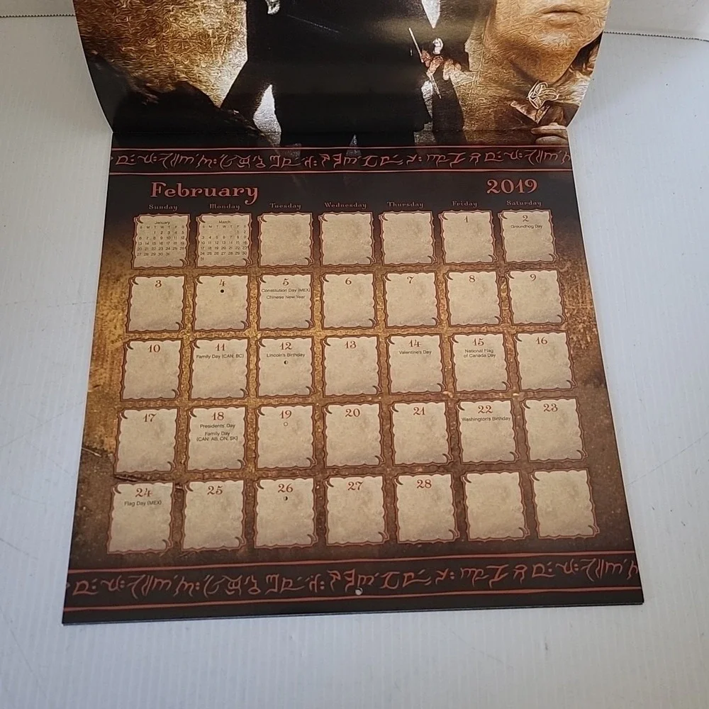LORD OF THE‎ RINGS 2018 Calendar Orlando Bloom