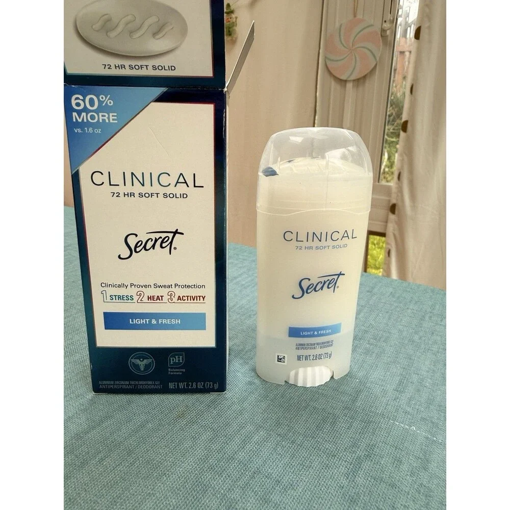 Secret Clinical 72 Hr Soft Solid Light & Fresh Deodorant 2.6 oz. - Exp 04/25