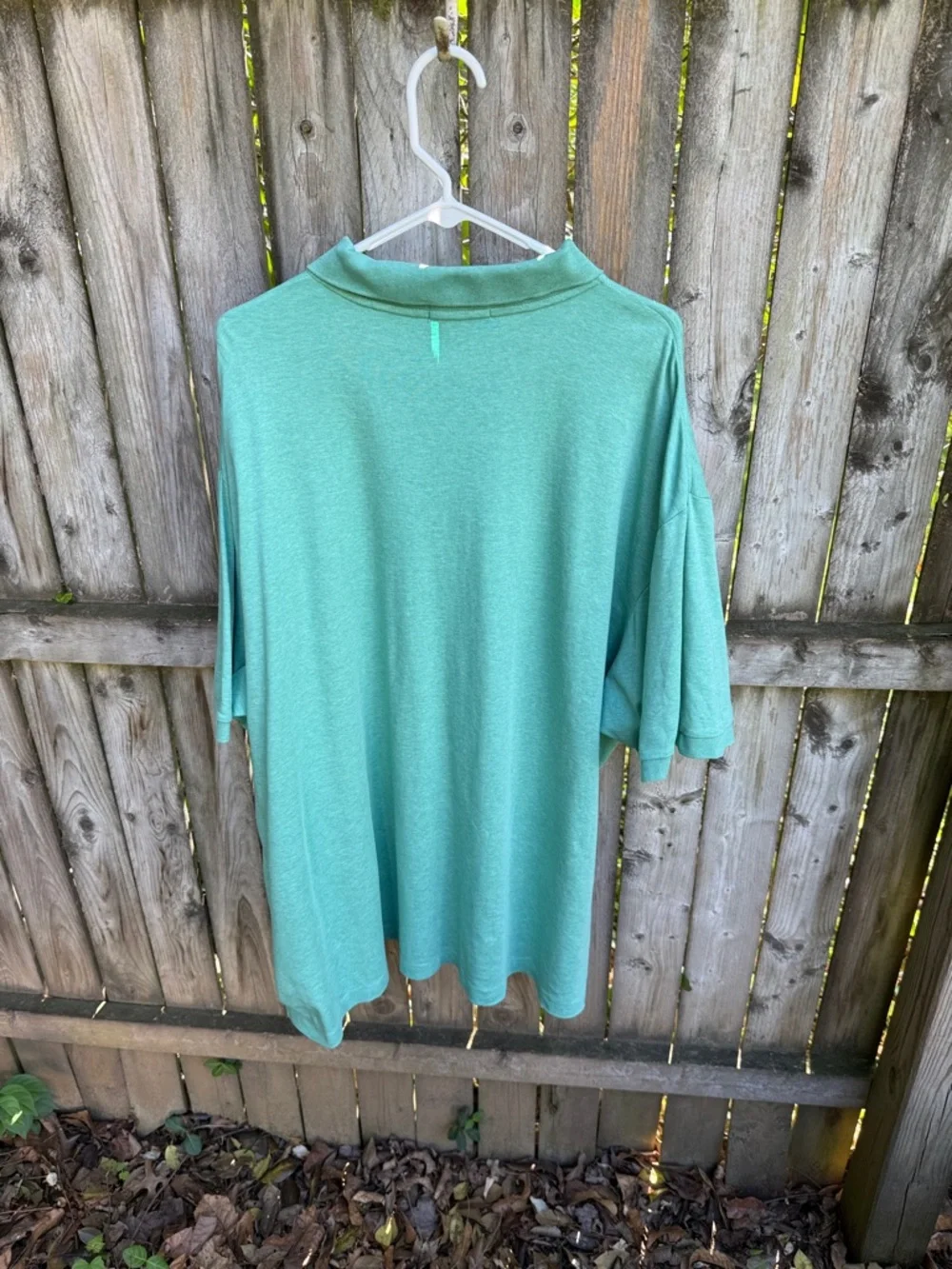 Polo Ralph Lauren Polo Shirt collar buttons green FLAWS 3X Big 3XB