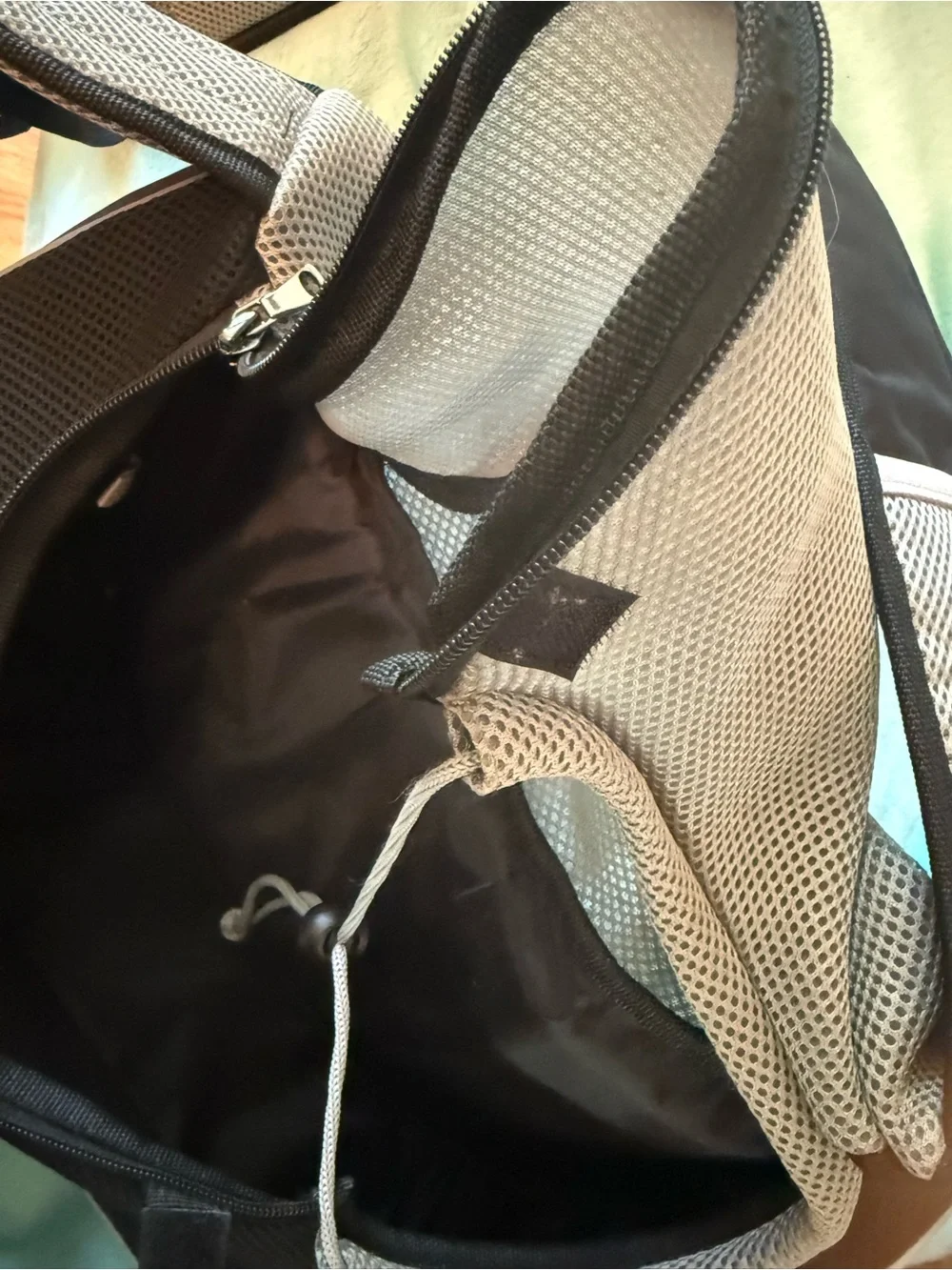 Light Gray Breathable Mesh Dog Carrier - Unbranded