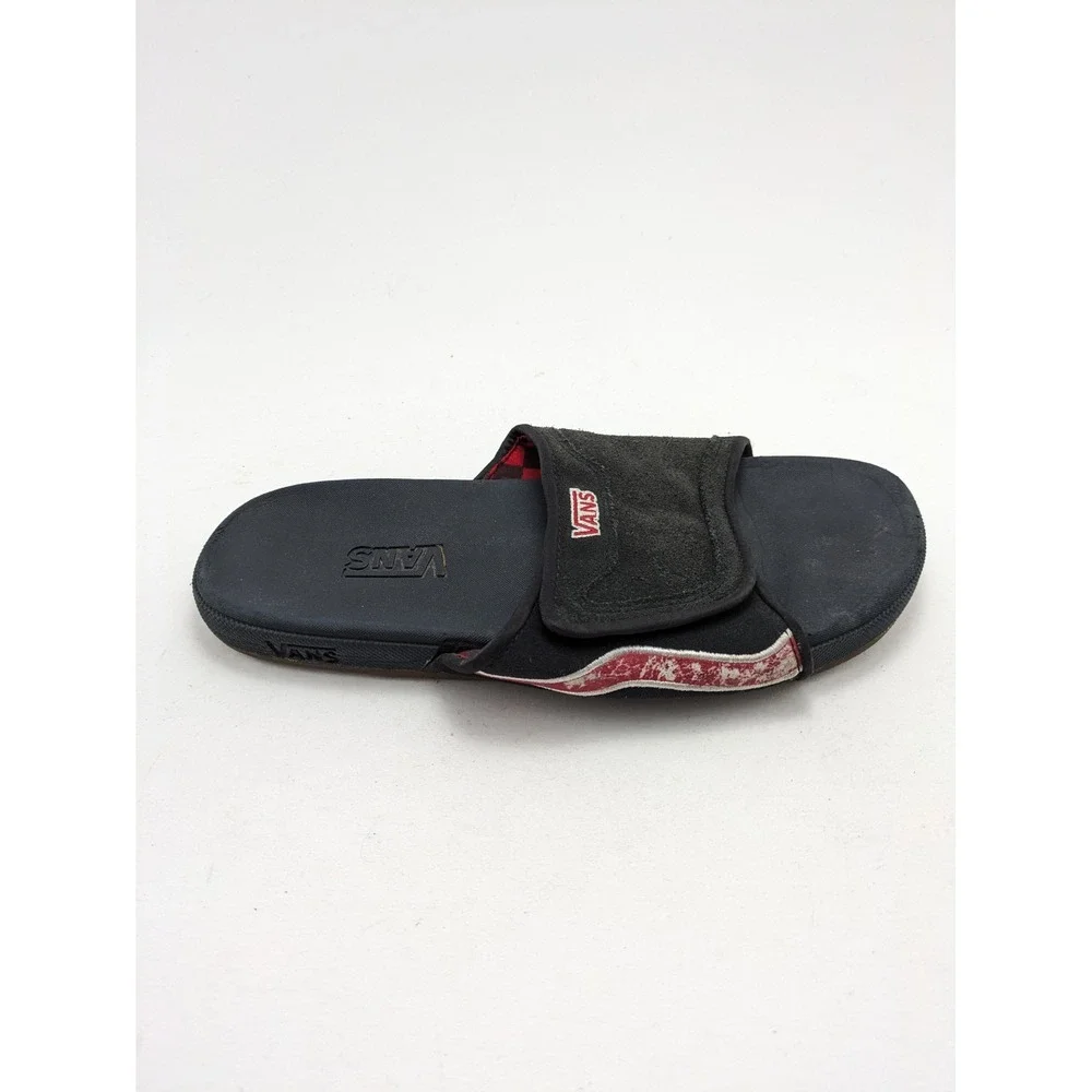 Vintage Mens Vans Skateboarding Condos Y2K Black Red Sandals 44113-76 Size 10