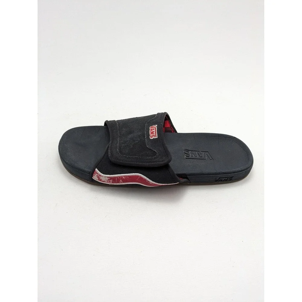 Vintage Mens Vans Skateboarding Condos Y2K Black Red Sandals 44113-76 Size 10
