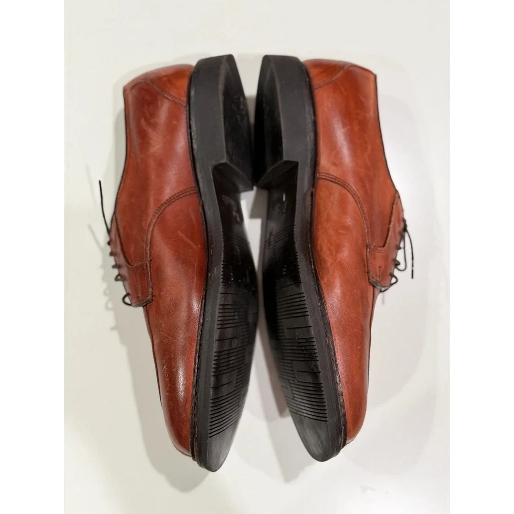 Allen Edmonds Hugh Brown Leather Split Toe McAlliister Shoes Mens 9.5