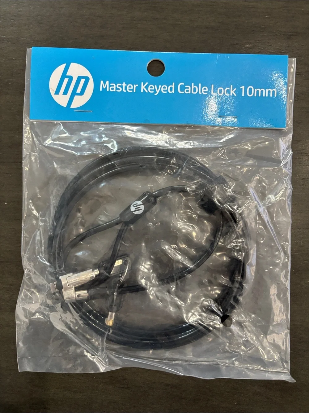 HP Black Master Keyed Laptop Security Cable Lock